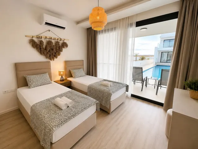 2+1 Wohnung zur Miete in Iskele, Long Beach – 850 £/Monat, voll möbliert · 3